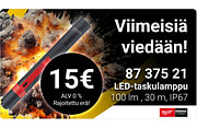 Milwaukee LED-taskulamppu 8737521 vain 15€. vain rajalliset erät.